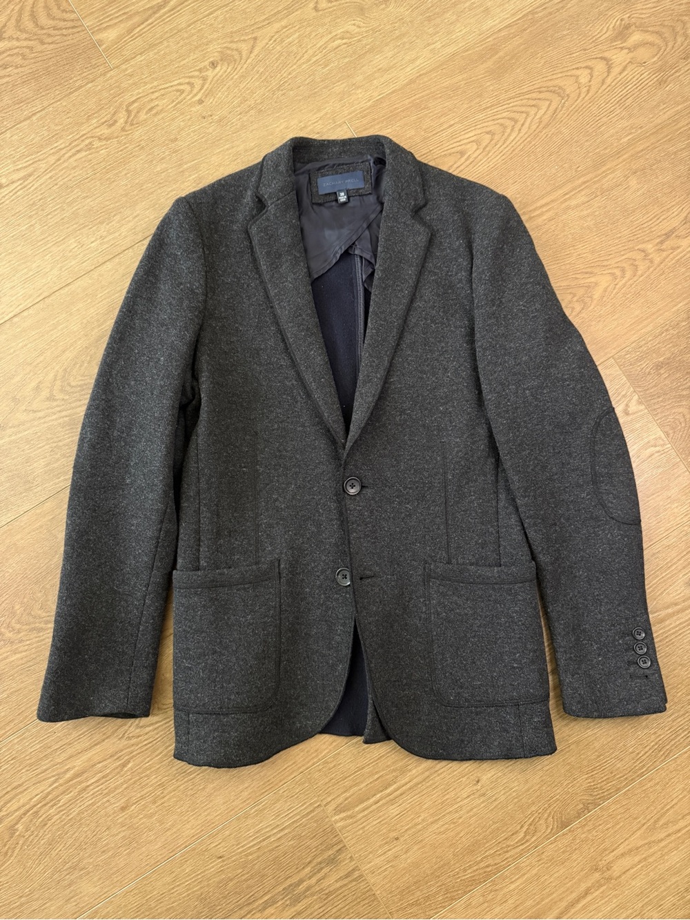 ZACHARY PRELL Men's Charcoal Gray Blazer